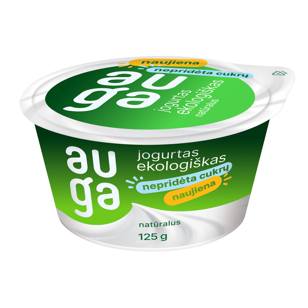 Natural yogurt, 4,3% fat, organic, 125 g