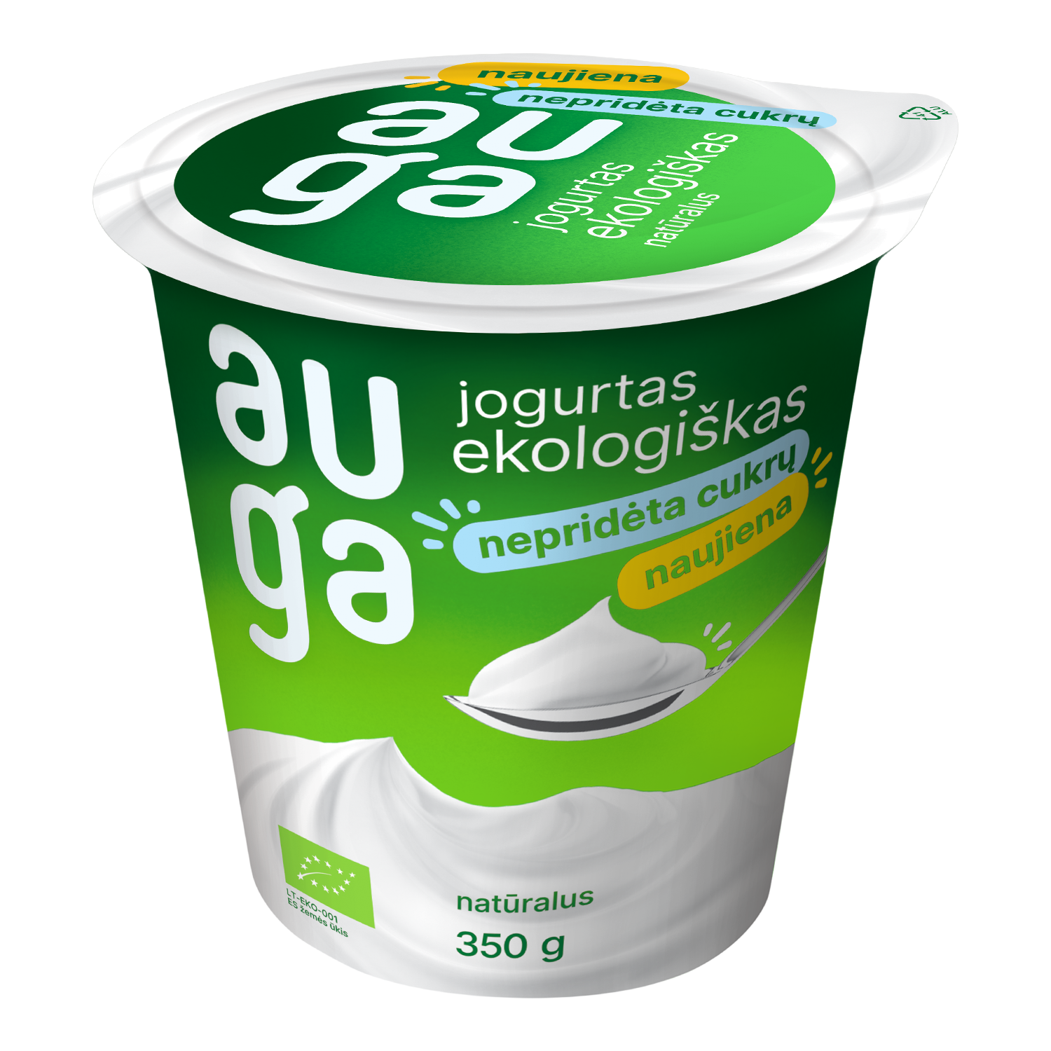 Natural yogurt, 4,3% fat, organic, 350 g